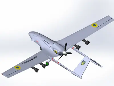 Bayraktar TB2 for 3d print 3D print model
