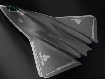 concept jet 3D model