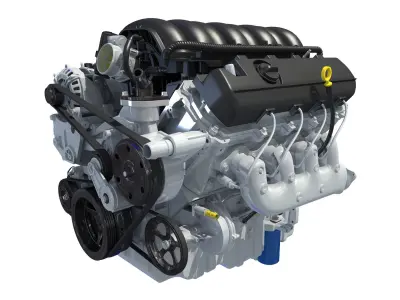 V8 Engine 3D model purchase