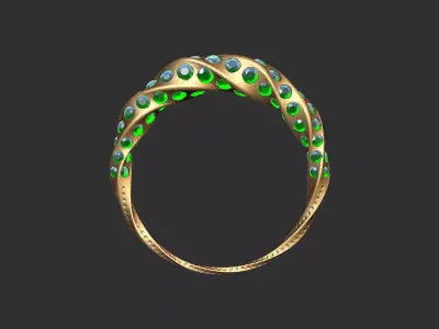 twist ring Free 3D model