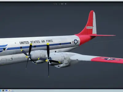 C-97 transport plane Free 3D model