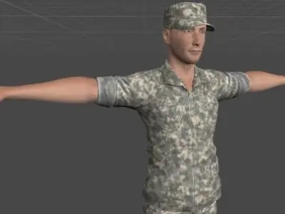 Soldier Free 3D model