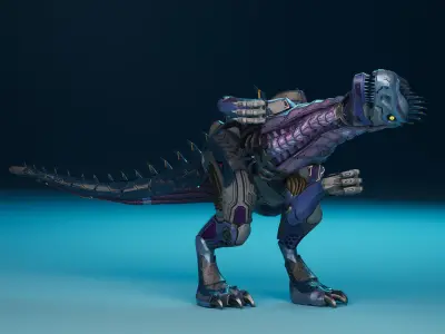 SciFi Dinosaur3 Low-poly 3D model