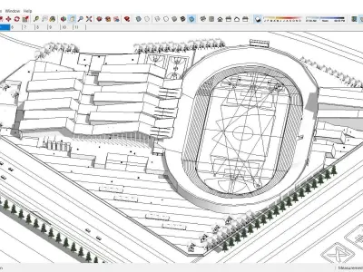 Sketchup Sport Building F4 3D model
