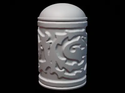 Caucasian or Cossack Gazyr Bag 3D print model