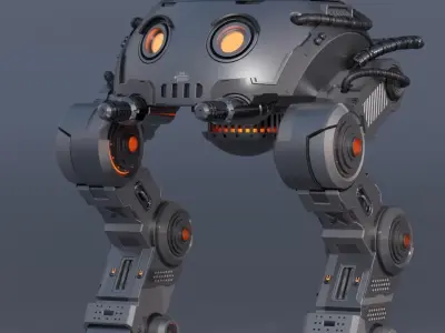 3D Sci-Fi Mecha Pack X2 3D model