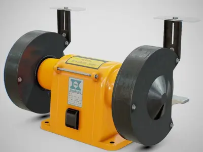 Bench Grinder - Hanning E6Z2-061 Clean Low-poly 3D model