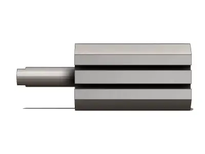 Cilindro Pneumatico SMC CD55B25 30 Pneumatic Cylinder 3D model