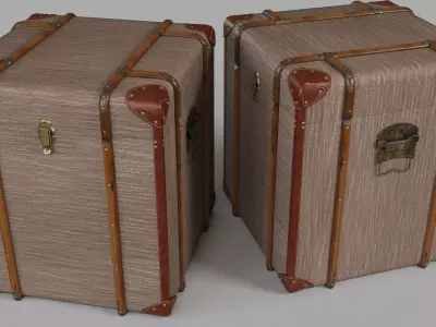 Southern Enterprises Devane Linen Trunk 3D model