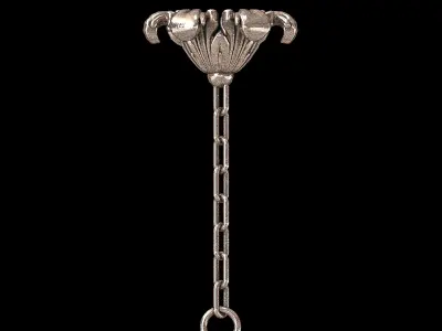 A GILT BRONZE HALL LANTERN 3D model