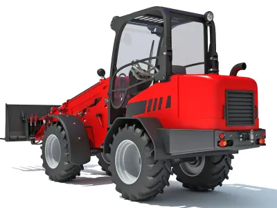 Grab Bucket Telehandler 3D model