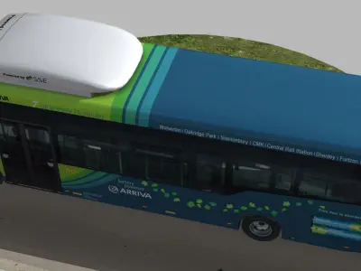 Wrightbus Streetlite Arriva Electric Bus 2014 Low-poly 3D model