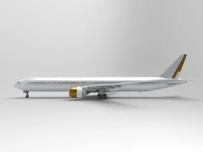 Boeing 777-300ER 3D model purchase