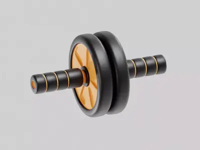 Gymnastic Roller Low-poly 3D model