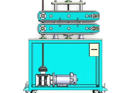 Dual-Belt Traction Machine Free 3D model