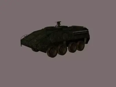 Stryker Vehilce Low-poly 3D model