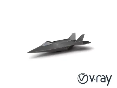 NightViper Stealth Fighter model pack Low-poly 3D model
