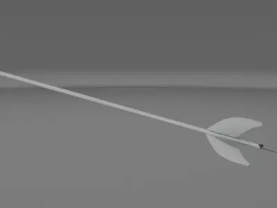 Arrow - 3 fletch Free low-poly 3D model