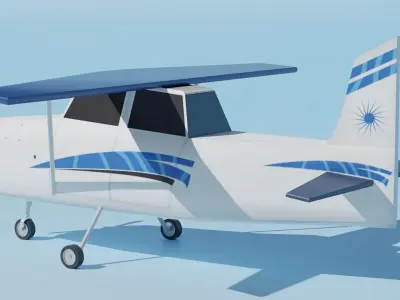 Aircraft 3D Model Low-poly 3D model