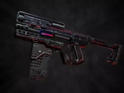 futuristic firearms 3D model