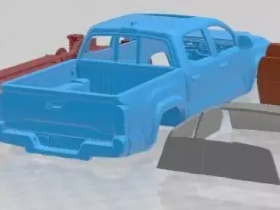 Toyota Tacoma TRD Double Cab 2016 Printable Car  3D print model
