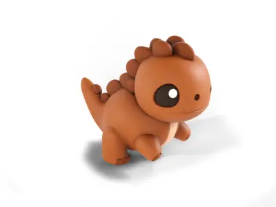 stylized Dinosaur Low-poly 3D model