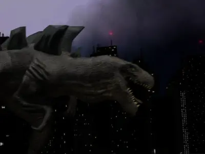 Godzilla 1998 Inspired Model Low-poly 3D model