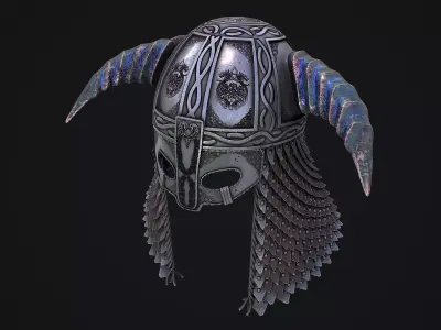 Medieval Helmet 3D Model Low-poly 3D model