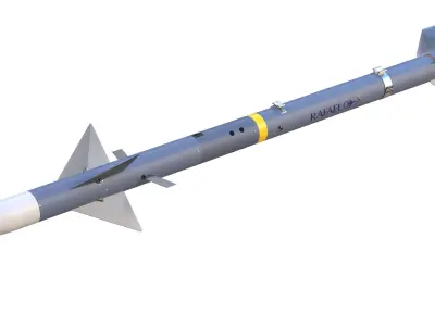I-Derby ER  Long Range Air-to-Air Missile 3D model