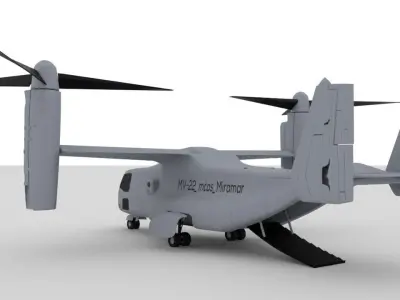 Marine MV-22 mcas Miramar 3D model