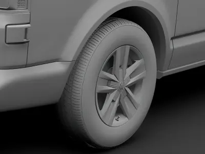 Volkswagen Transporter Highline 2018 wheel 3D model