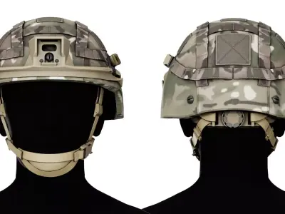 REVISION MILITARY BATLSKIN COBRA HELMET Low-poly 3D model