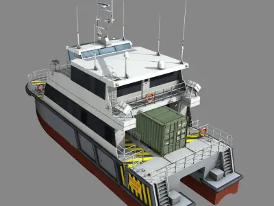 Offshore Supply Ship  purchase 3D model