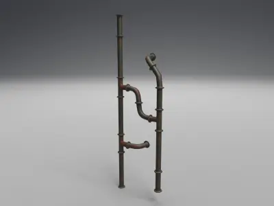 Pipe Set - Waterpipes - Construction Pipes Low-poly 3D model