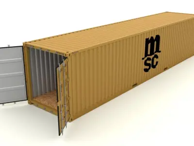Shipping Container MSC 3D model purchase
