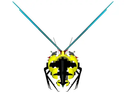 Super Warrior Bee Robot  3D model purchase