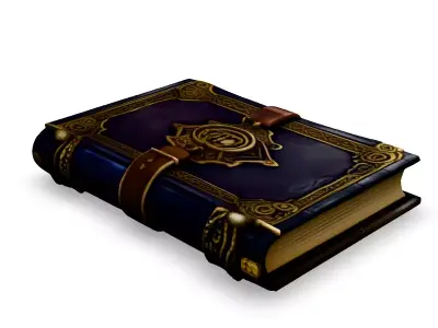 Ornate LeatherBound Antique Book Low-poly 3D model