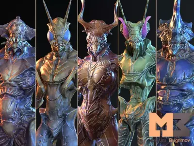 Creatures Insects Pack Low-poly 3D model