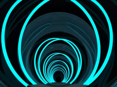 Sci Fi Tunnel 3D model 59