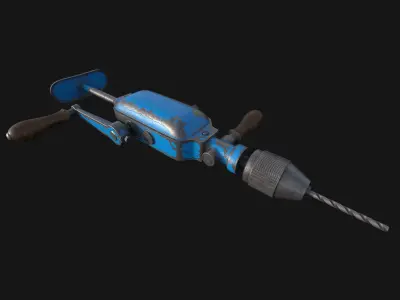 PBR Vintage Drill 3D model