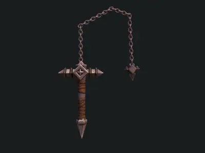 Castlevania Whip Lord Of Shadow Low-poly 3D model