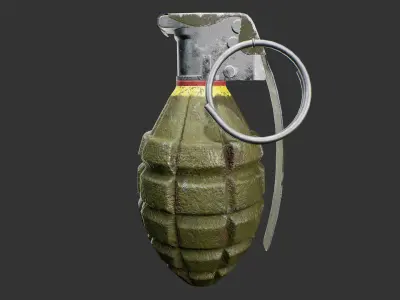 Mk2 Frag Grenade 3D model