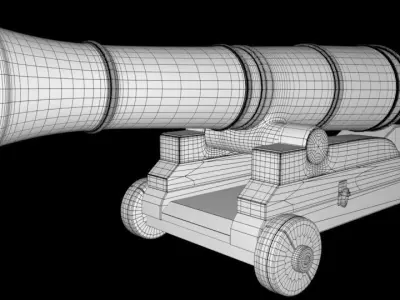 Cannon old 3D model purchase