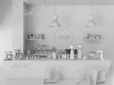 Coffee Shop 2 3D model get