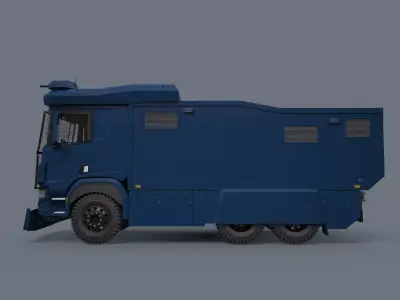 Police Water Cannon Truck 3D model