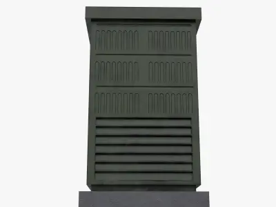 Electrical Fuse Box  Low-poly 3D model