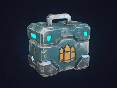 Stylized Ammo Box - Low Poly Game Ready Prop Low-poly 3D model