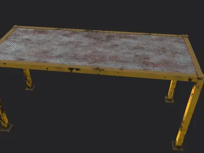 IndustrialPLateform industrial table 3D model