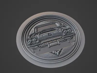 Car Pendant Medallion 3D print model
