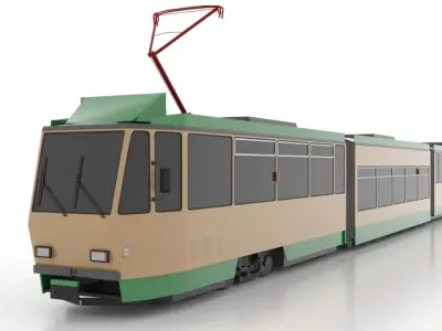 Tatra KTNF6 Low Low-poly 3D model